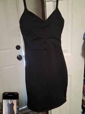 Elegant Little Black Dress LBD Snatched Mini Dress